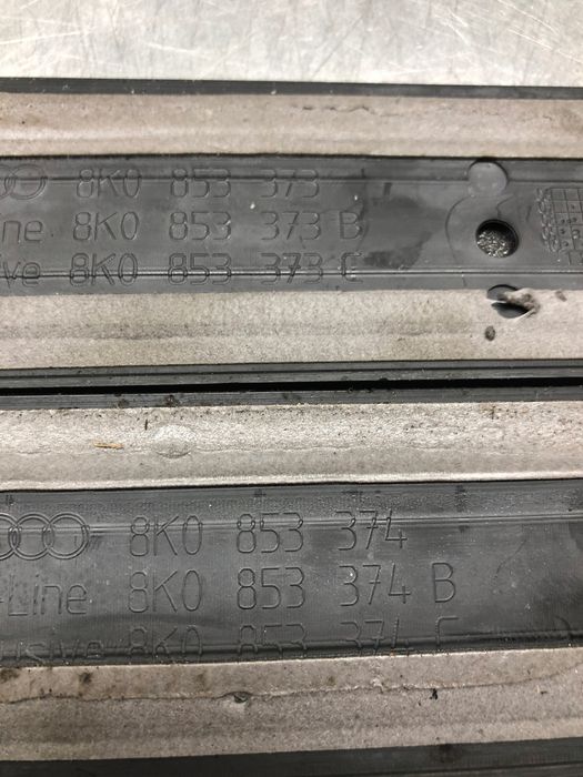 A4 B8 S Line nakładki Listwy Progowe Komplet