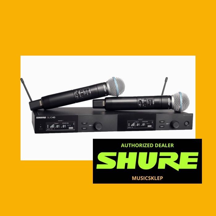 SHURE SLXD24DE/B58-G59 zestaw 470-514Mhz podwójny zestaw