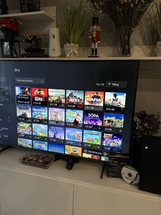 Zestaw Xbox series x pad gry alumulatory