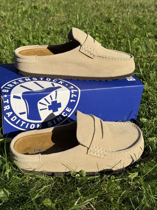 Замшеві шльопанці   Мюлі клоги біркеншток birkenstock naples