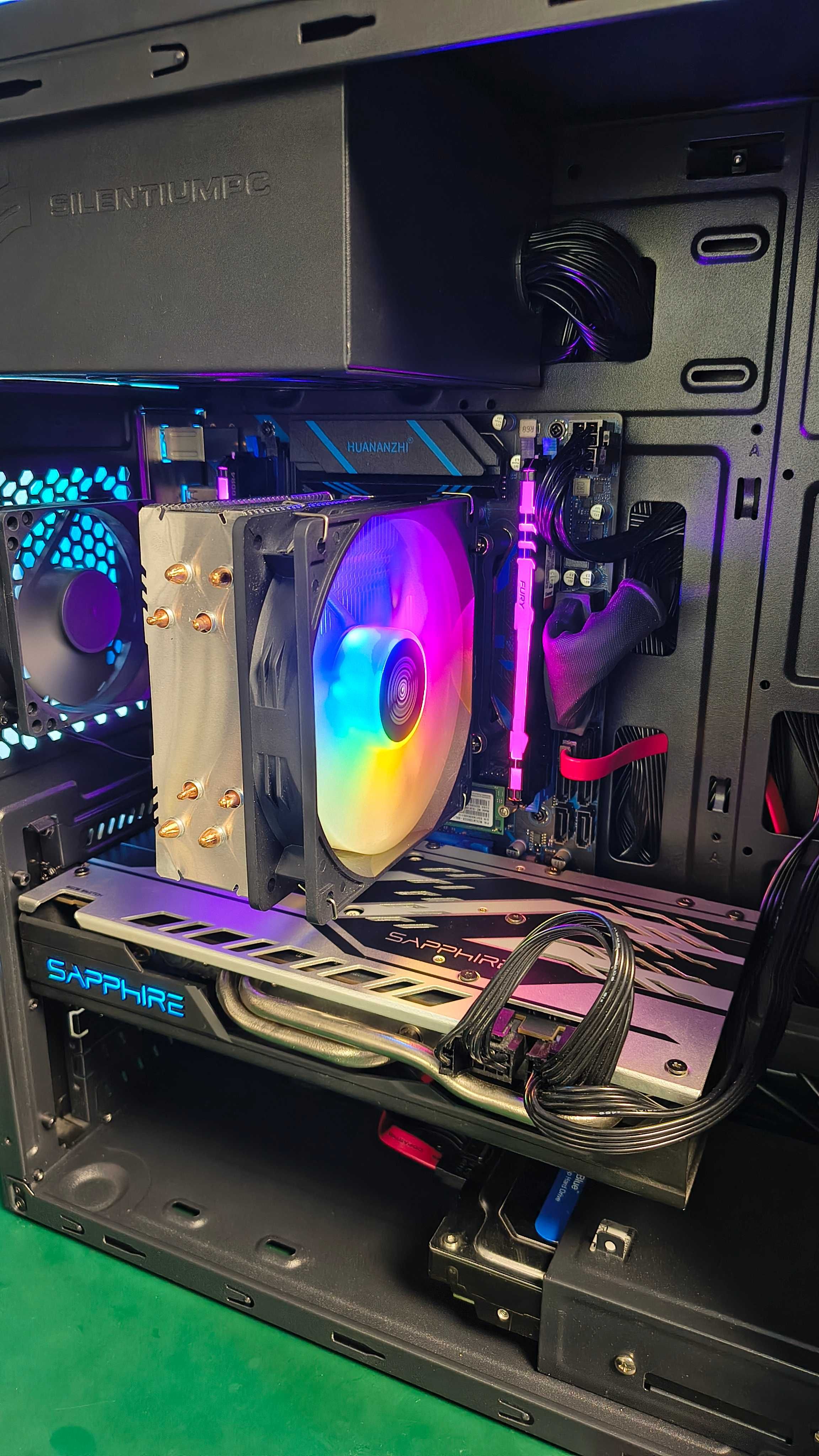 Komputer Xeon 16C/32T, 16GB DDR4, RX570 8GB VRAM, Dysk M.2 + HDD