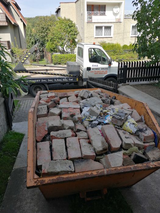 Wywóz gruzu,zsypy-rękawy budowlane, wynajem kontenerów, Świdnica
