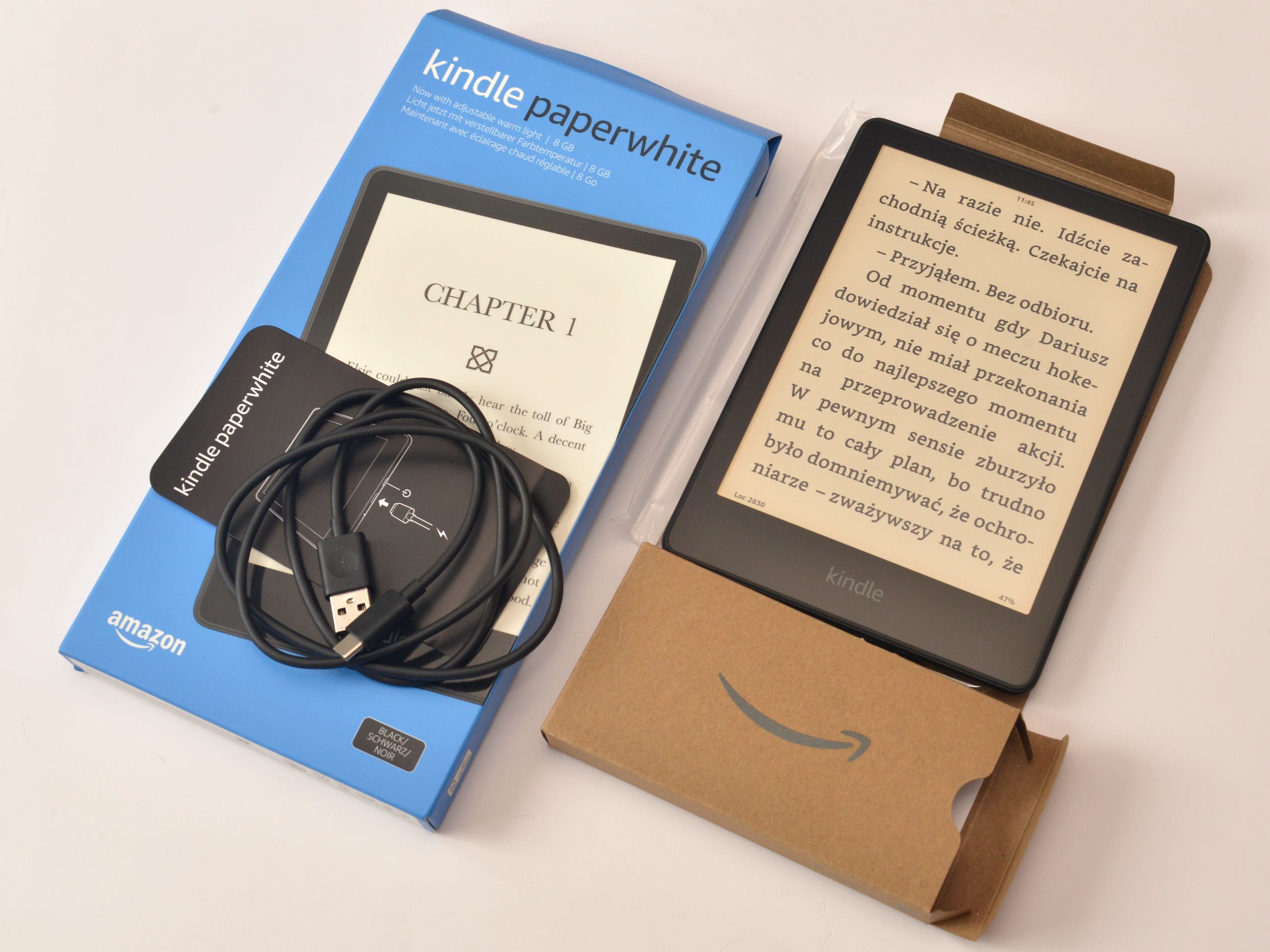 Amazon Kindle Paperwhite 5 (11 gen.) + 2x etui - stan bardzo dobry