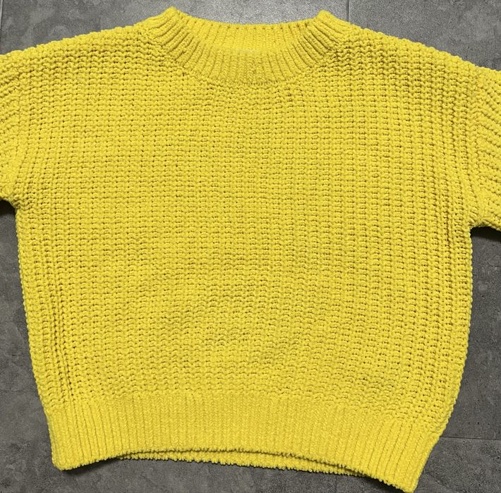 Żółty sweter sweterek H&M rozmiar 98/104