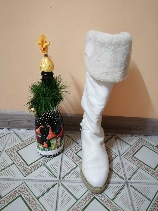 Женские зимние сапоги ботфорты. Австрия