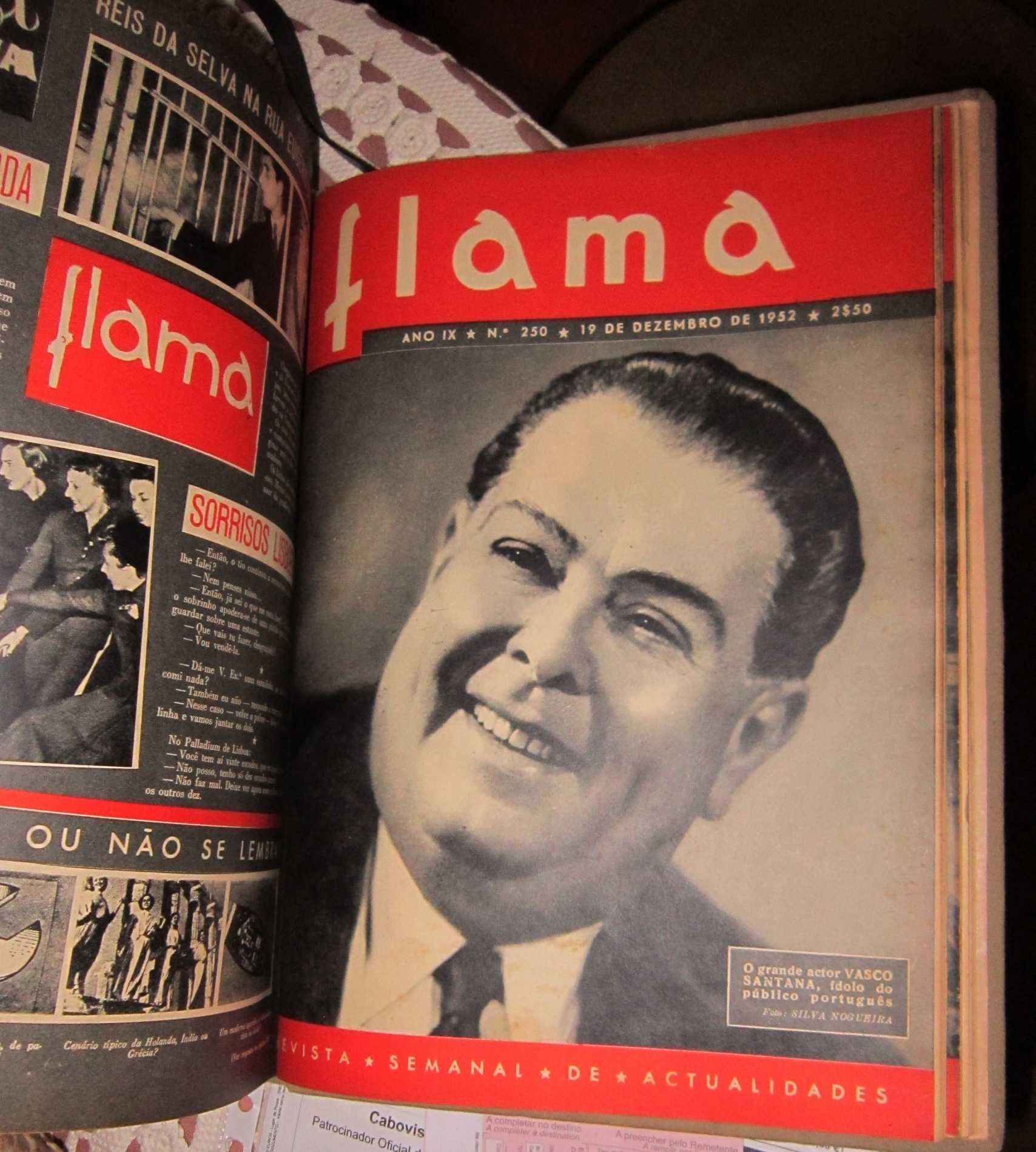 Revistas Flama antigas anos 50 vintage