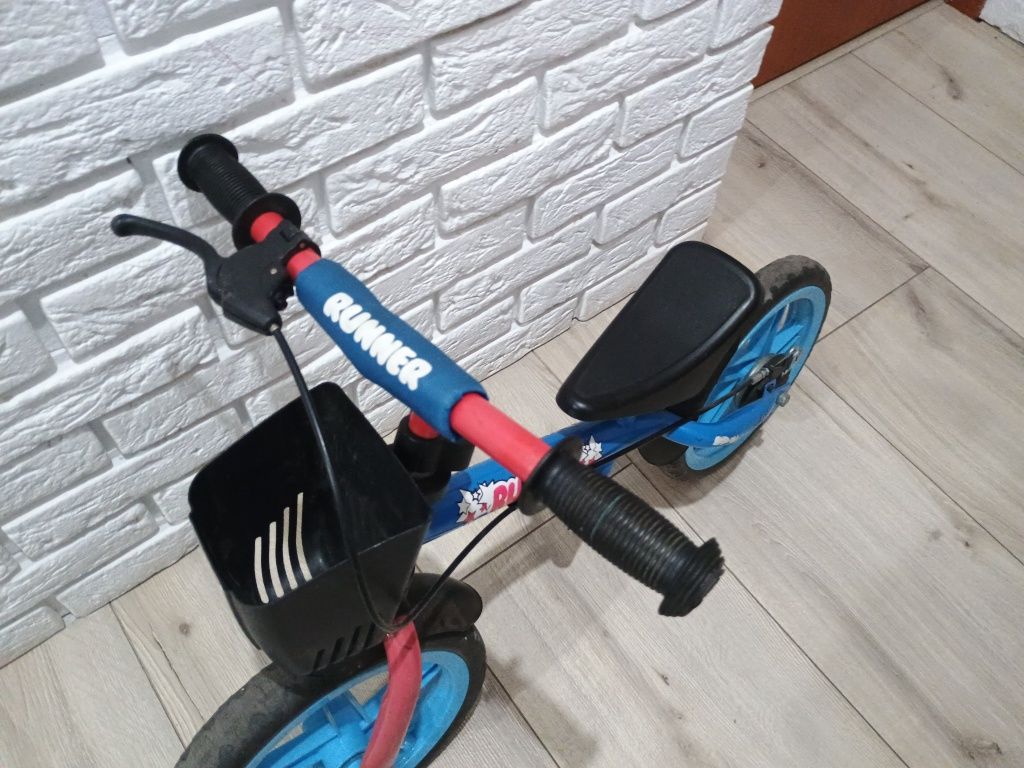 Rowerek biegowy z hamulcem