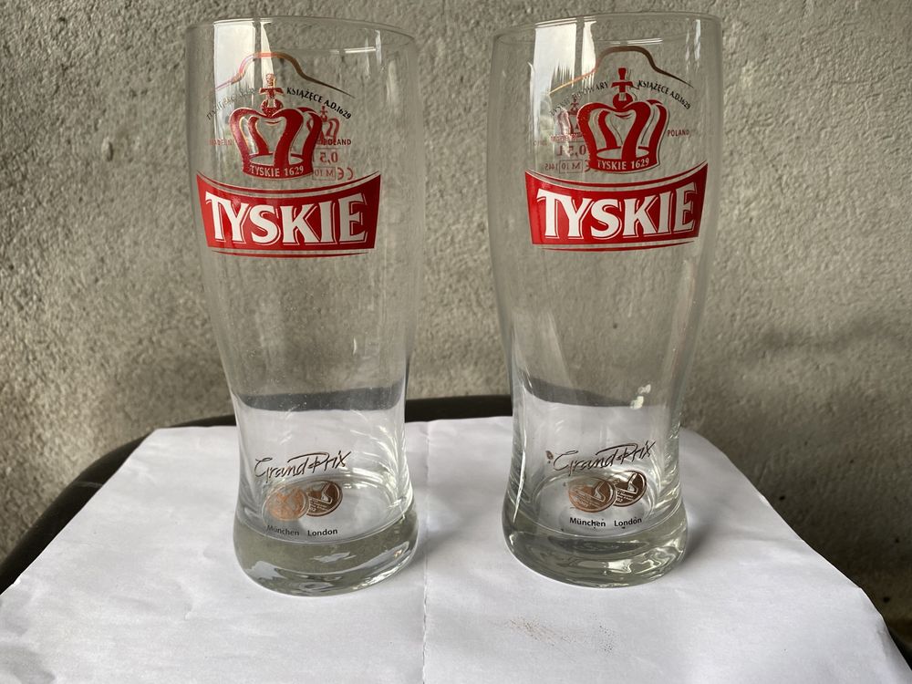 Pokale szklanki do piwa pakowane po 6 szt. NOWE