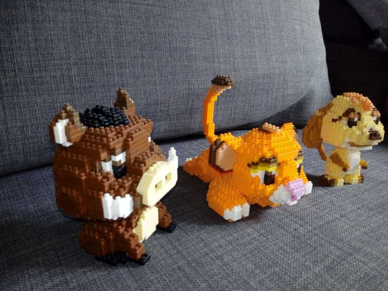 Klocki Król Lew - figurki Simba, Timon, Pumba - hakuna matata