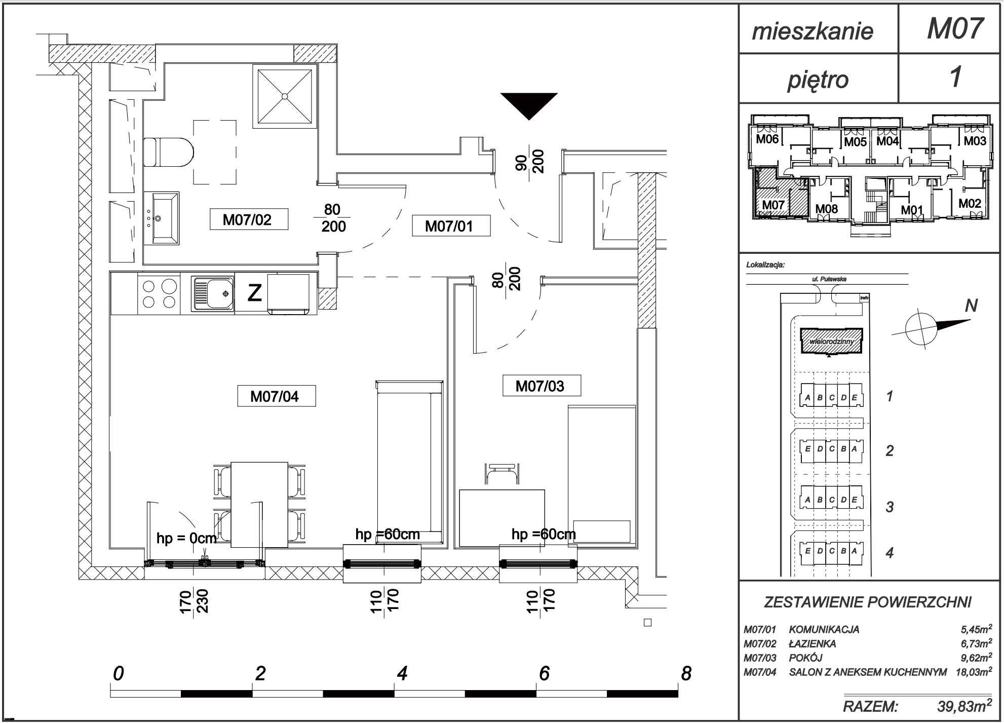 Gotowe mieszkanie 2-pokojowe, 40m2, stan deweloperski