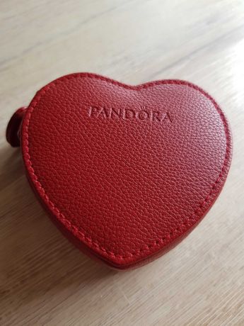 Guarda-Jóias Pandora Coração Vermelho com zipper