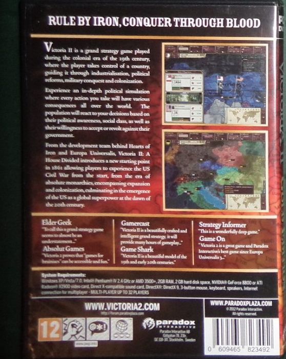 Victoria II 2 Gold Edition, PC DVD BOX, Paradox 2012, bez kodu