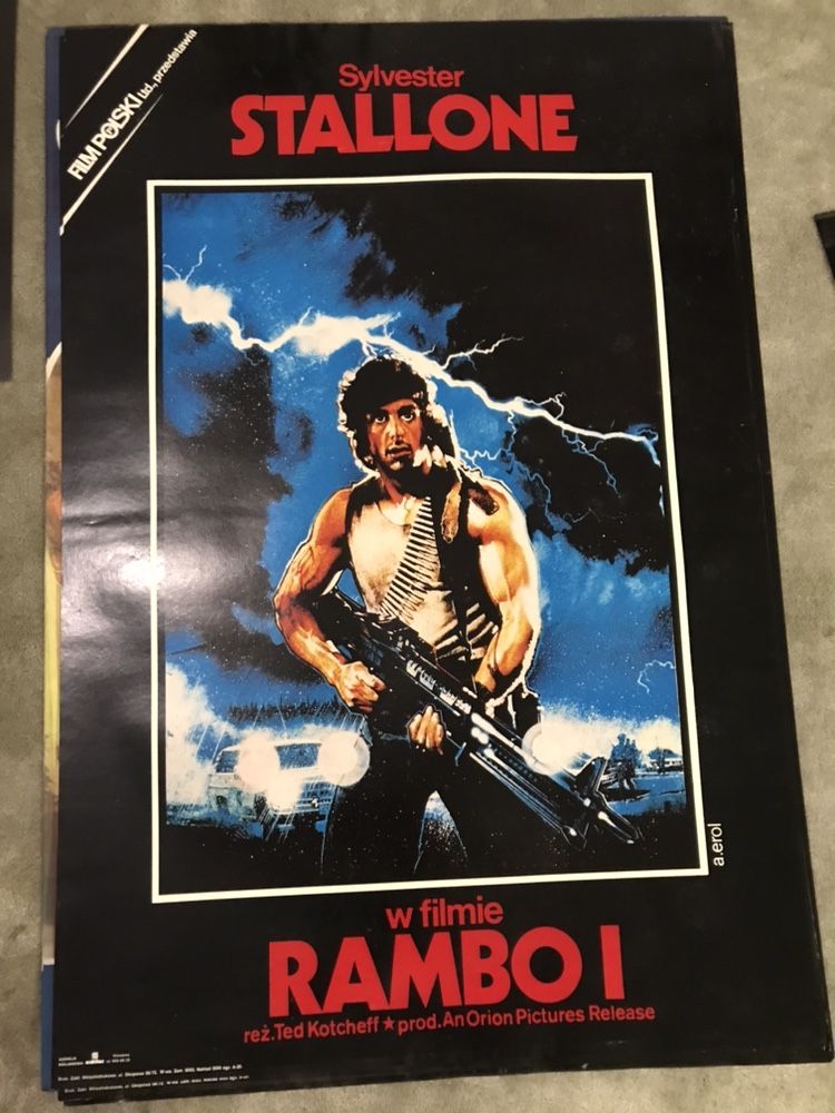 Plakat filmowy Rambo 1 autor Jakub Erol