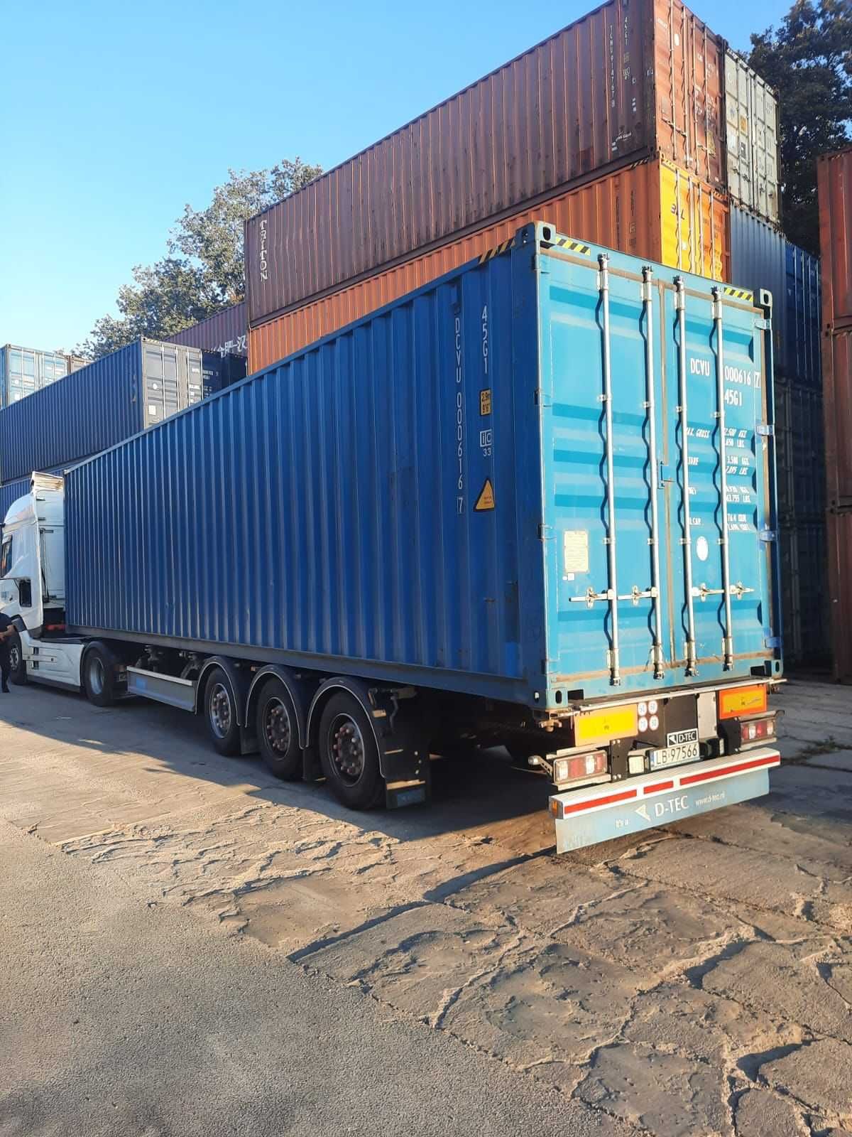 Kontener Morski Magazynowy 40 HC Two Way 2,9 wysoki + Transport HDS