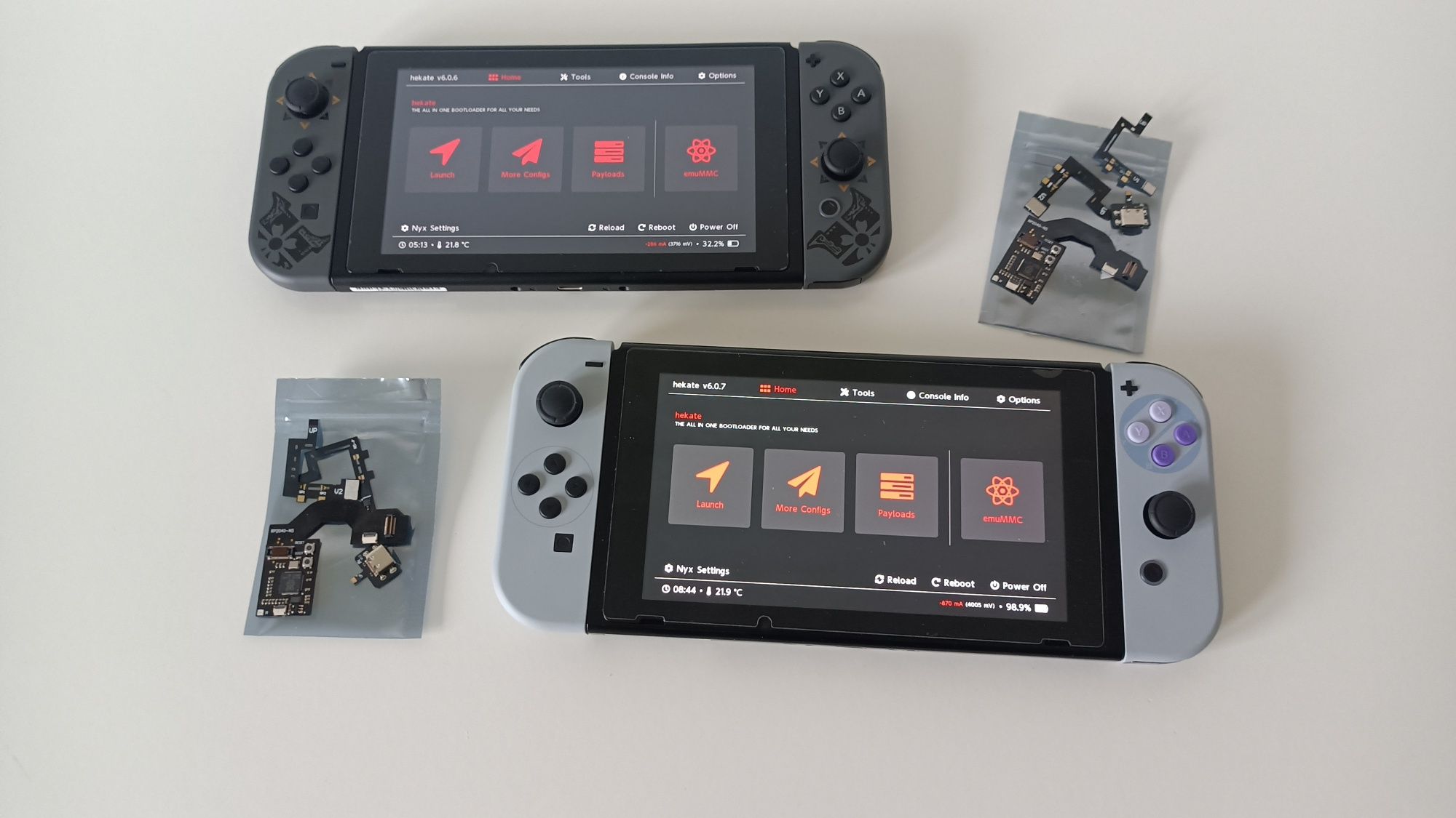 Modchip hwfly picofly rp2040 CFW Hekate Nintendo Switch przeróbka