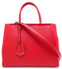 Torba Fendi 2jours Elite vitello medium Rosso Scarlet