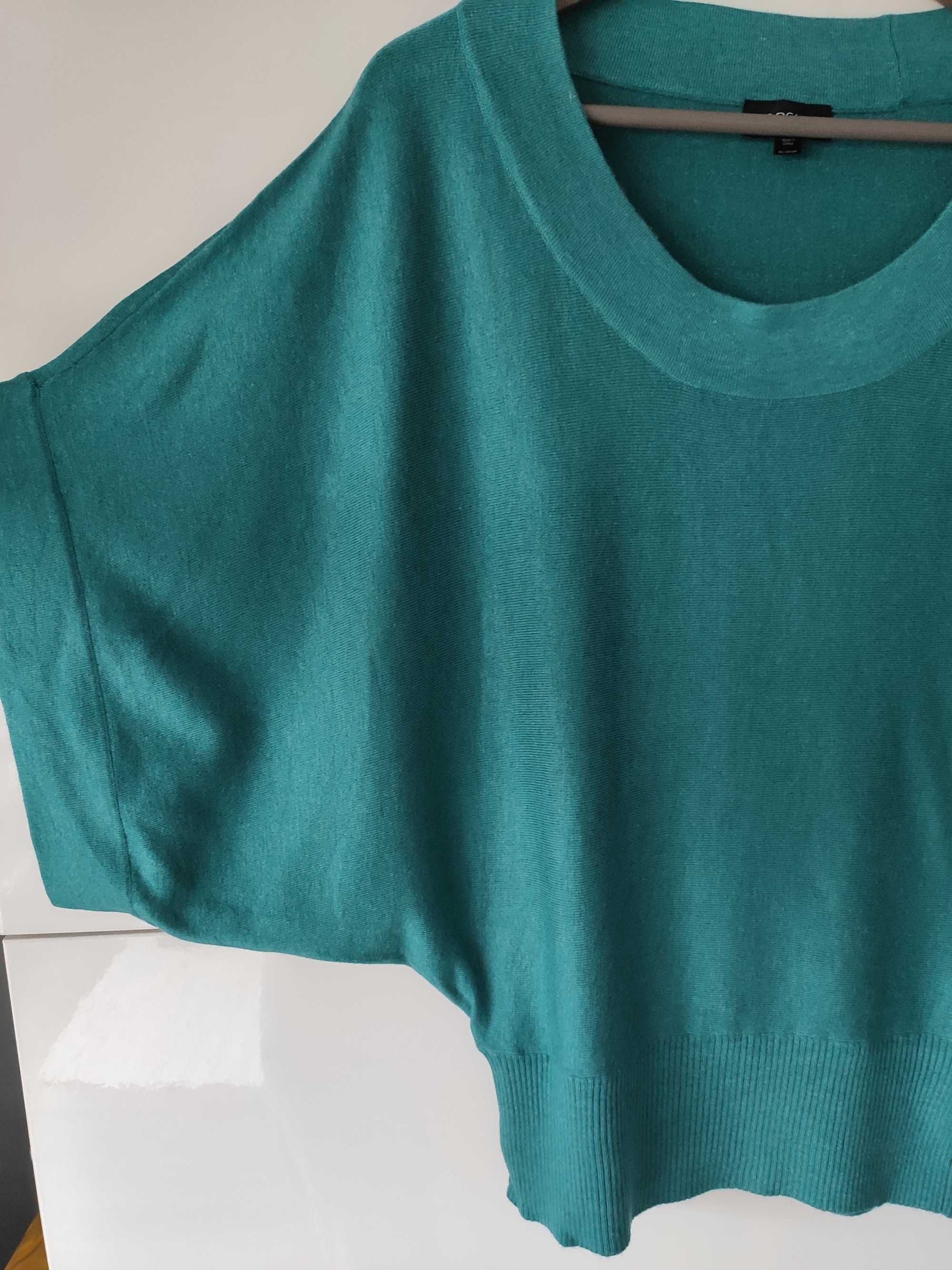 Bluzka sweter z wiskozy nietoperzowy kształt Topshop rozmiar 36