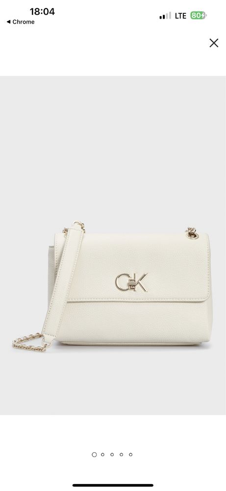 Сумка сумочка calvin klein re-lock ew conv