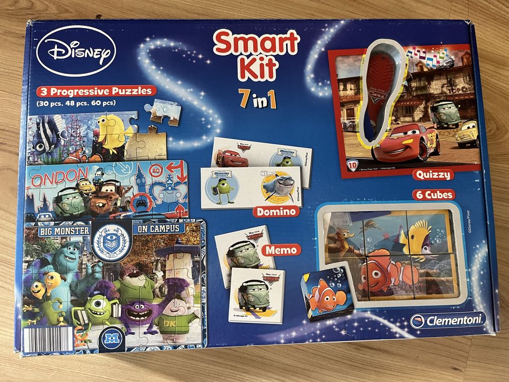 Disney Smart kit 7 in 1 klocki, puzzle, domino