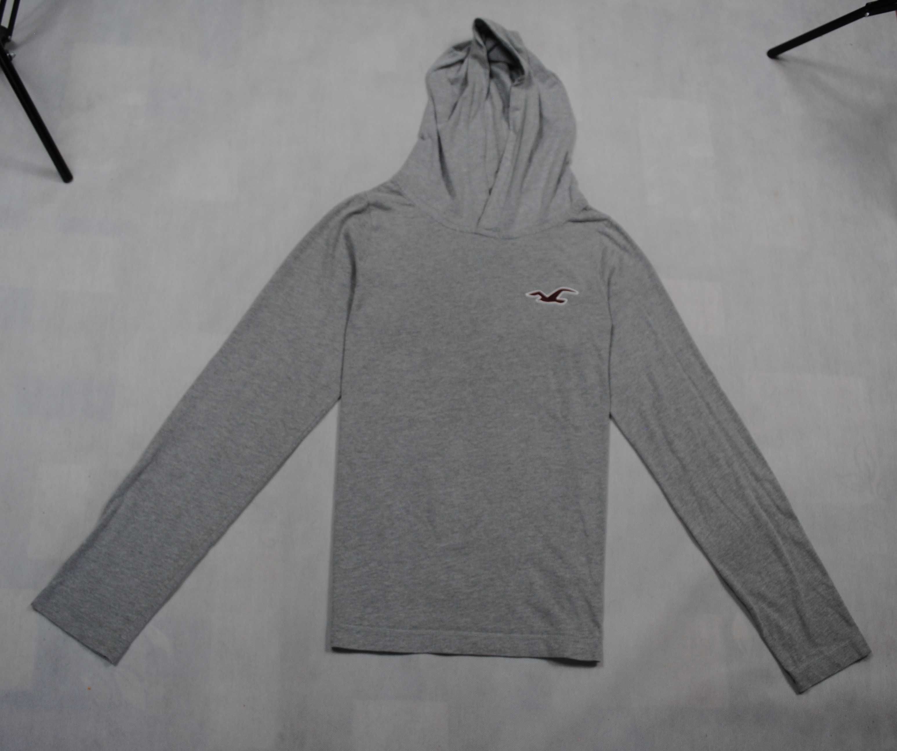 Hollister Bluza Hoodie Damska Kaptur SZARA DUŻA Logo Klasyk Unikat XL