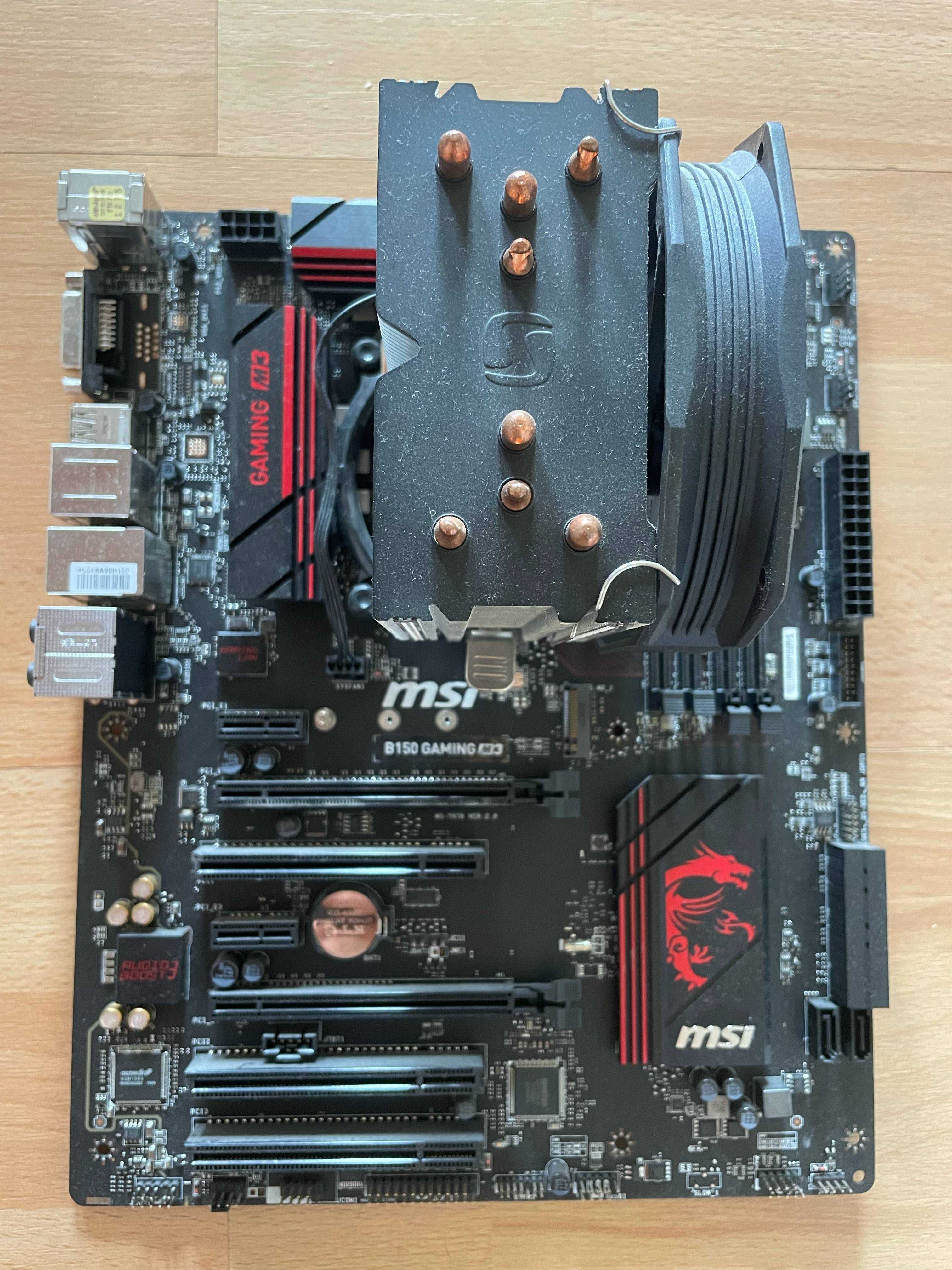 Płyta główna MSI B150 Gaming M3+Procesor Intel i5 7400 z chłodzeniem.