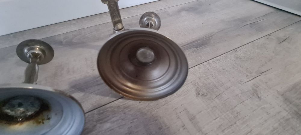 Zestaw krucyfiks i dwa lichtarzyki