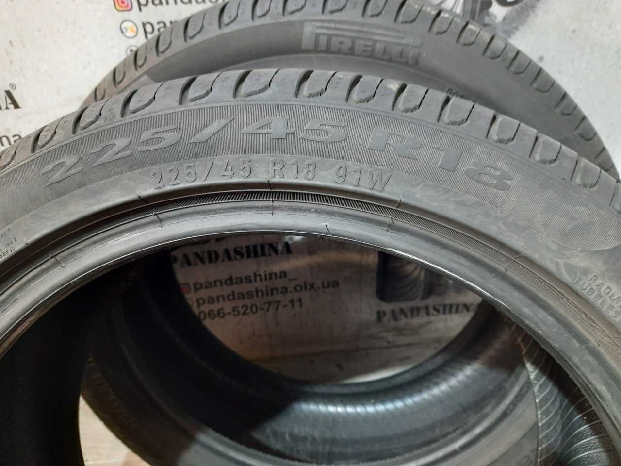 Шини 5-6мм 225/45 R18 PIRELLI Cinturato P7 б/в літо склад