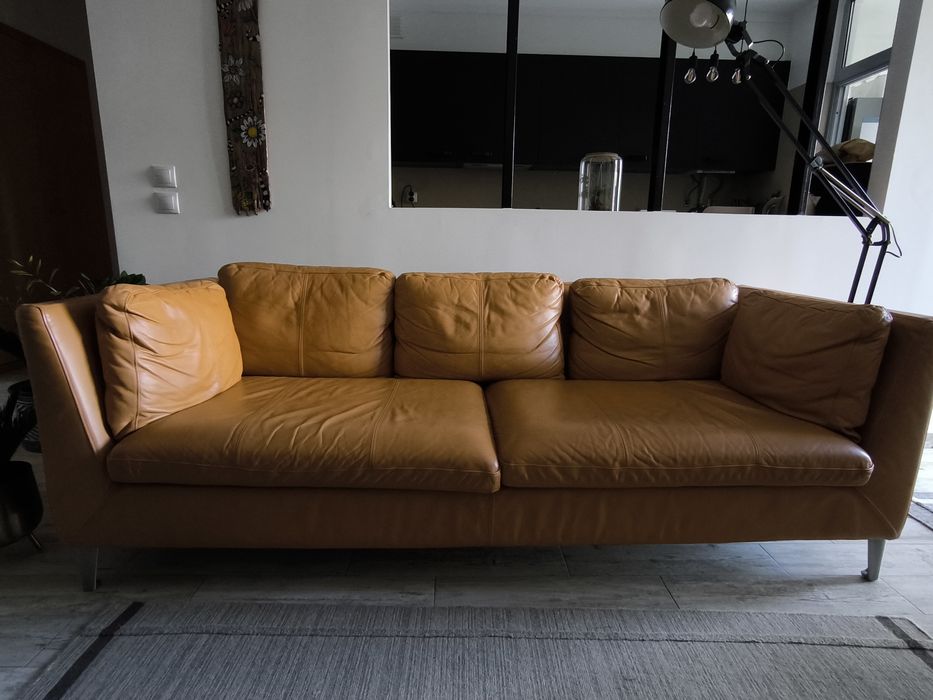 Sofá 3 lugares Stockholm ikea como novo