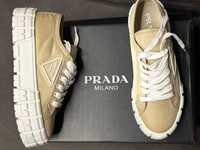 Prada Double Wheel Re-Nylon gabardine sneakers size 41