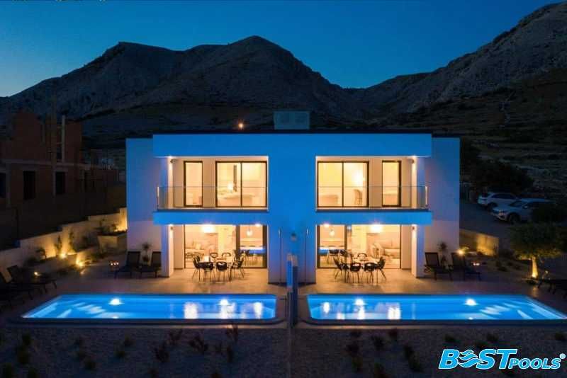 PROMOCJA Poliestrowy basen ogrodowy marki Bestpools TUNIS 7.5x3.2x1.55