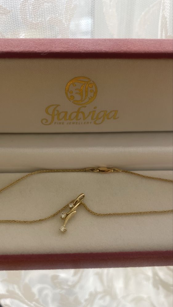 Набор: кольцо и цепочка с подвеской - «Jadviga fine jewellery»