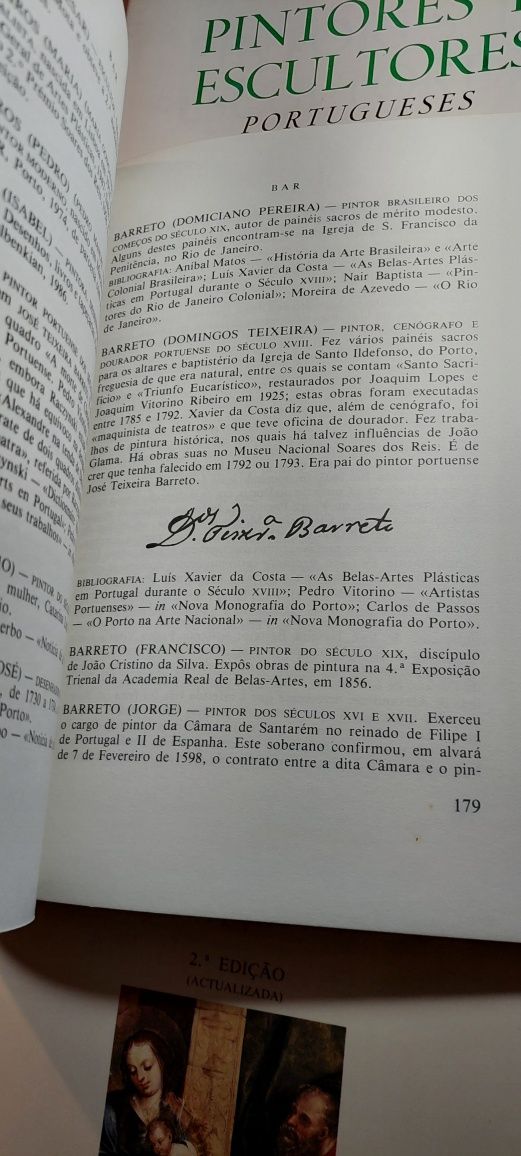 Dicionário de Pintores e Escultores Portugueses (5 Volumes, 2ª edição)