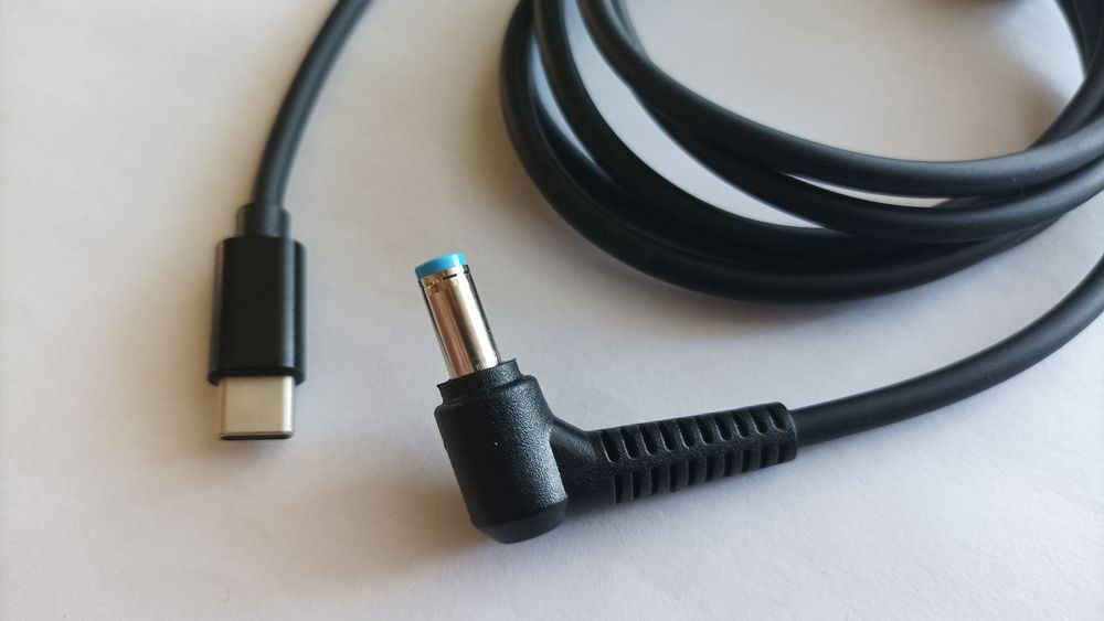 Шнур для зарядки ноутбука от повербанка USB c PD