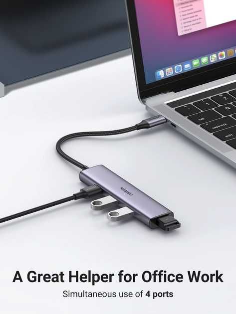 Хаб розгалужувач USB-A/C to 4*USB 3.0 Ugreen CM473 (20805) (20841)