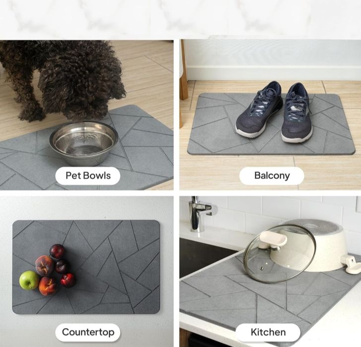 Mata Antypoślizgowa do Łazienki Kamienna Okrzemkowa Szybkoschnąca