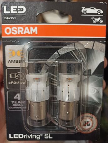 Автолампочки Led Osram P21 / 5W, BAY15d