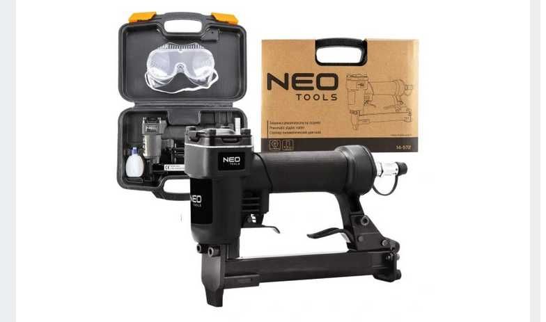 NEO Zszywacz pneumatyczny 6-16 mm zszywki typ 80 + GRATIS