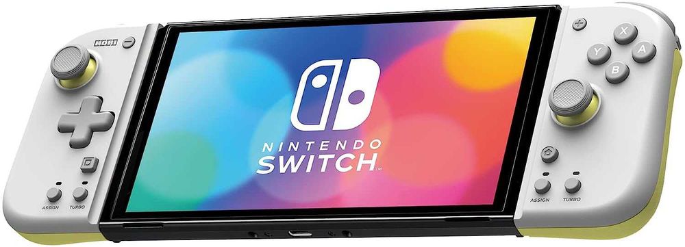 HORI Nintendo Switch Split Pad Compact OLED Jasnoszary-Żółty NOWY