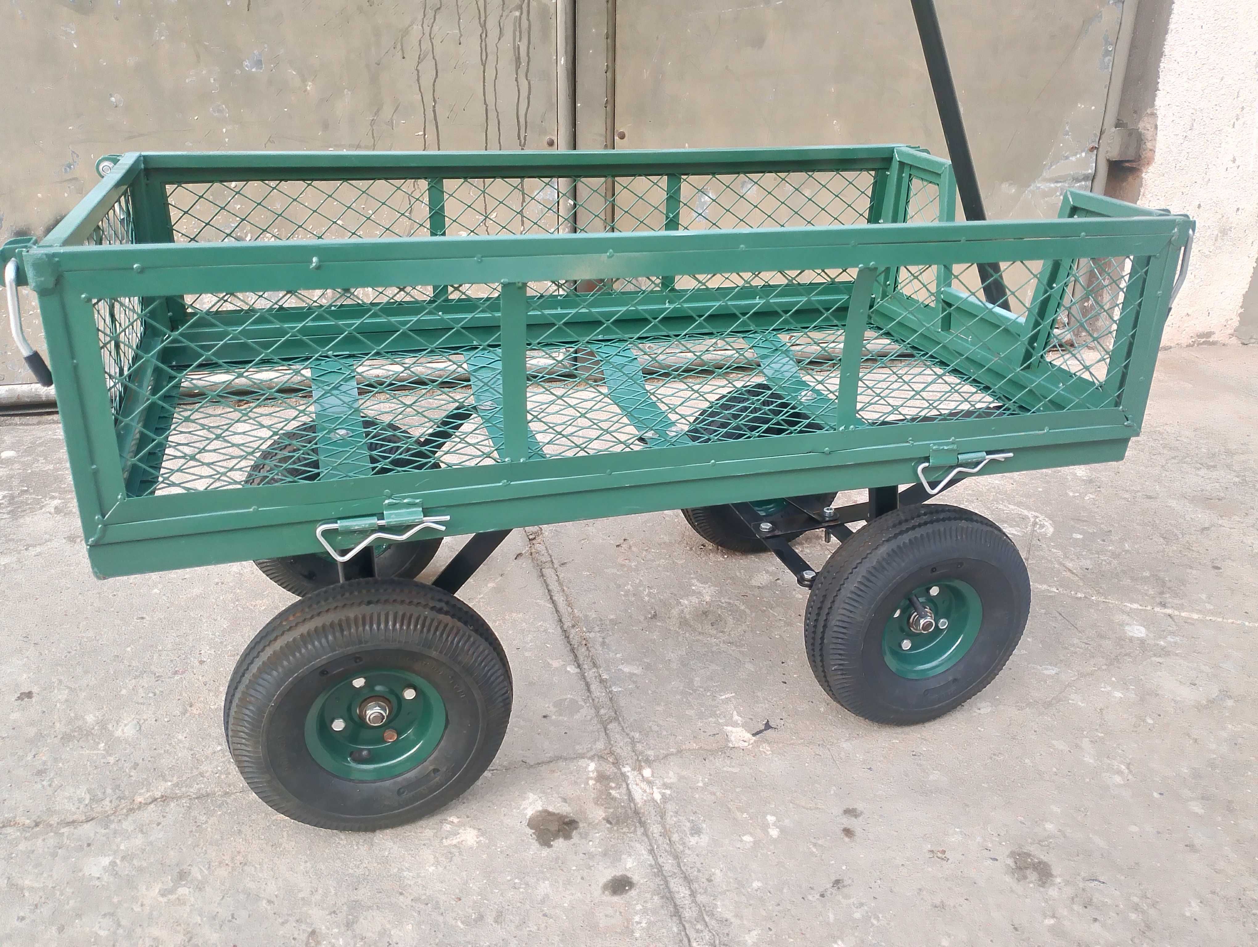 wozek transportowy wózek ogrodowy woz przyczepka taczka kosz pojemnik