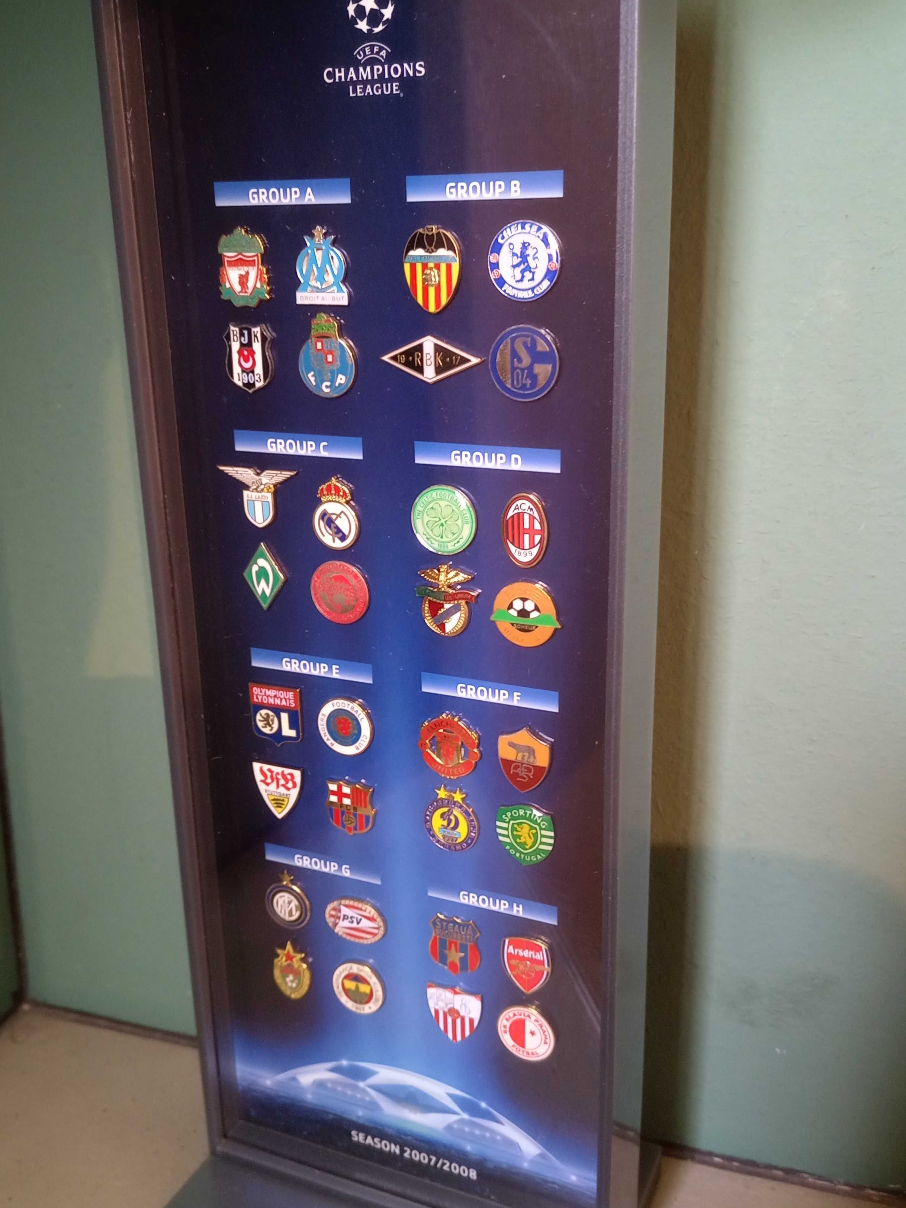 Pins coleção antigo liga campeões UEFA 2007/08 edição limitada