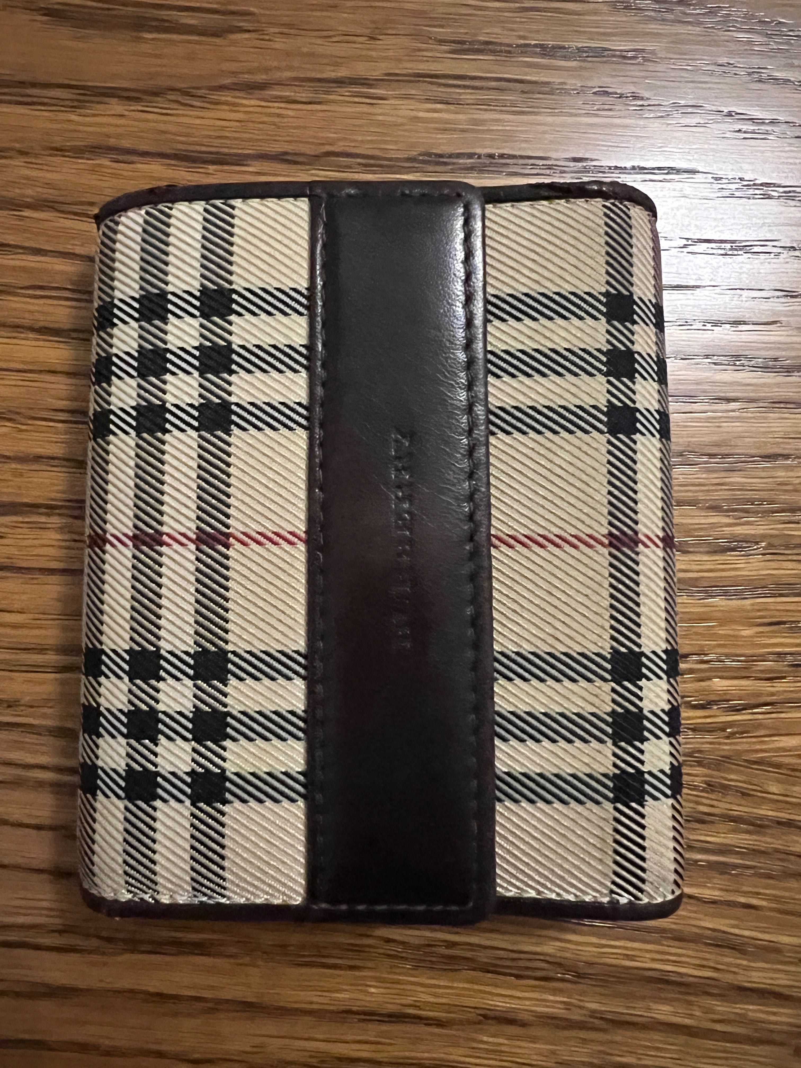 Burberry London oryginalny portfel damski skóra naturalna