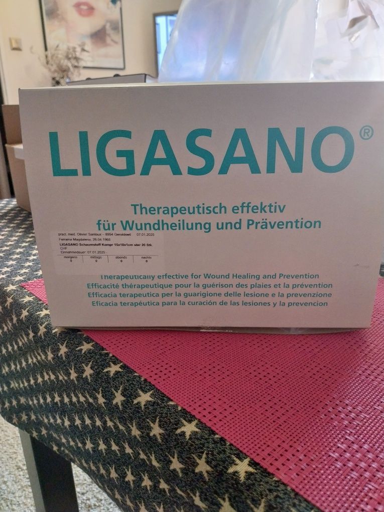 Ligasano 15×10×1 opatrunek na gąbce