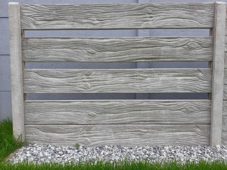 Ogrodzenia Betonowe wzór dwustronny, Garaże , Wiaty do 4m słupki