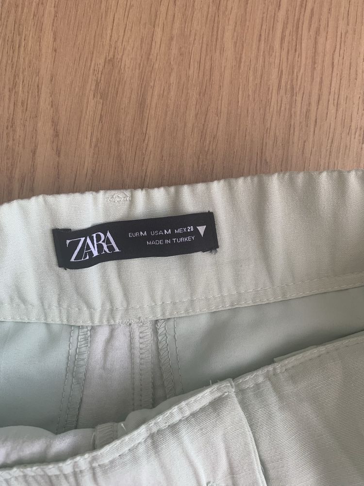 Шорти з льону жіночі Zara зара розмір М