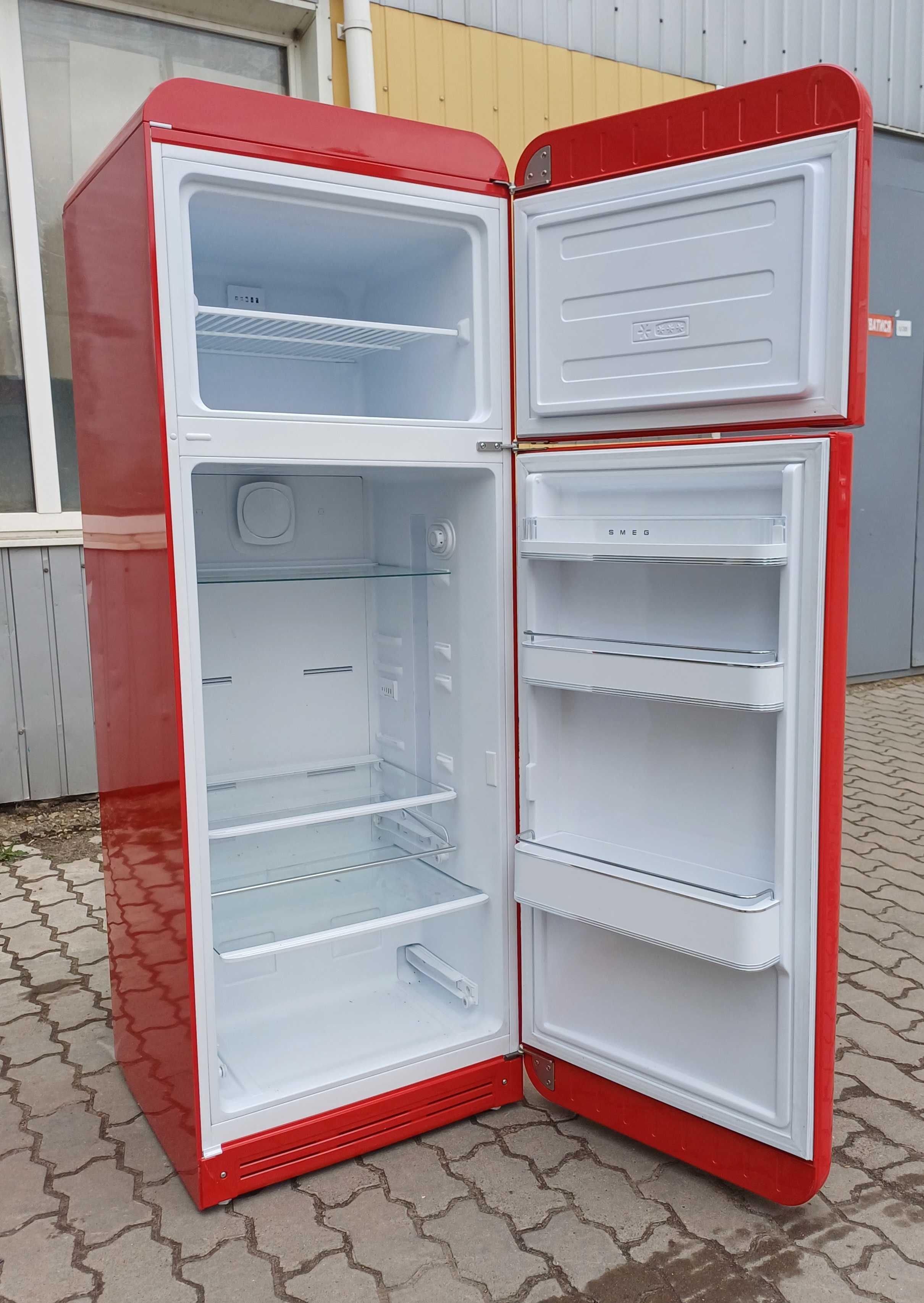 Холодильник Смег Smeg FAB30RRD5 170см А+++ червоний вживаний