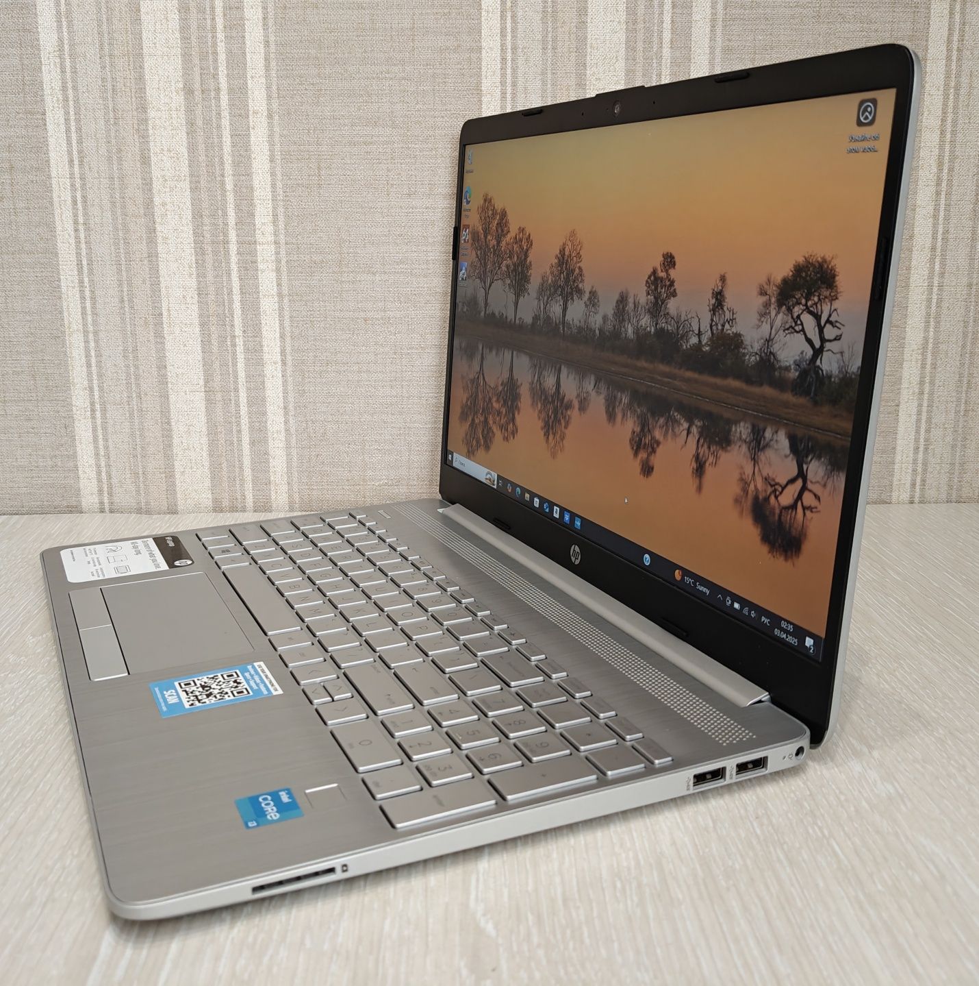 Ноутбук HP 15,6" IPS FHD, Core i3-1115G4, 16GB DDR4, 512Gb SSD