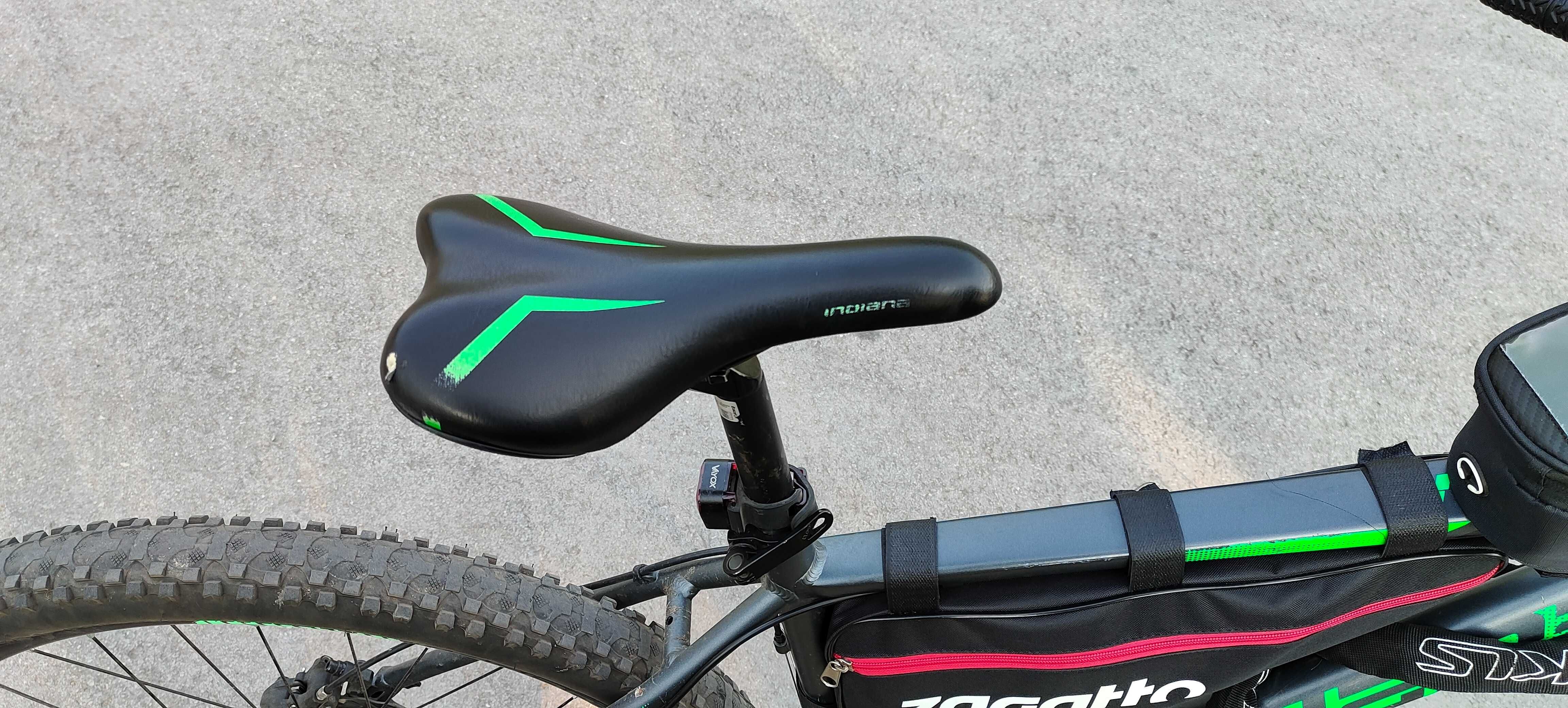 Rower MTB INDIANA X-Pulser 3.7 M21 27.5 cala męski Grafitowo-zielony