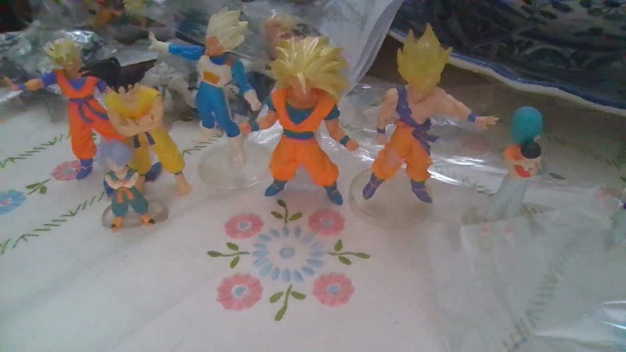 Dragon Ball Z HG Gashapon Collectible Lote figuras 7 peças