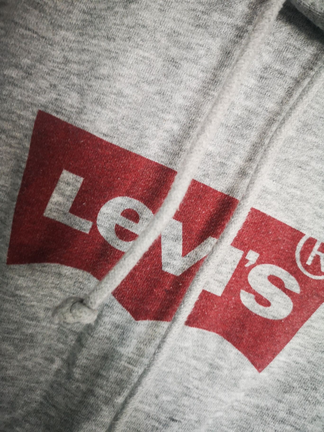 Levi's Levis szara bluza wkładana przez głowę z kapturem S