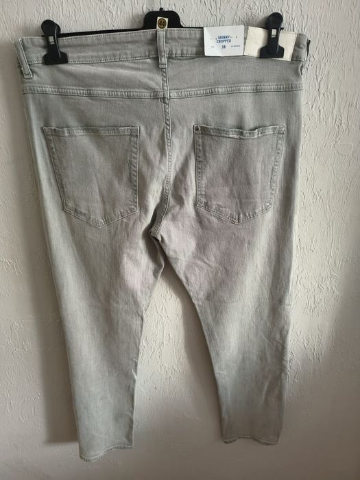 Nowe Męskie jeansy H&M Skinny Cropped W38 L30
